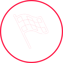 White checkered flag graphic design