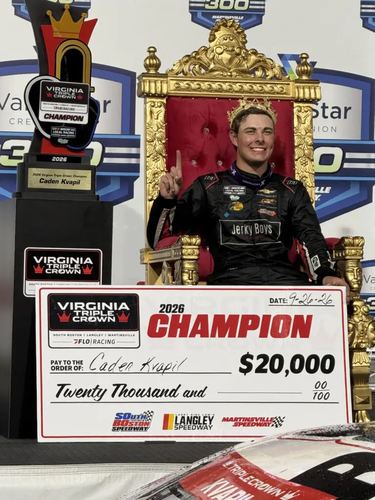 2026 Virginia Triple Crown winner Caden Kvapil