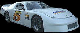 A white race car with the number 1 0 3 on it.