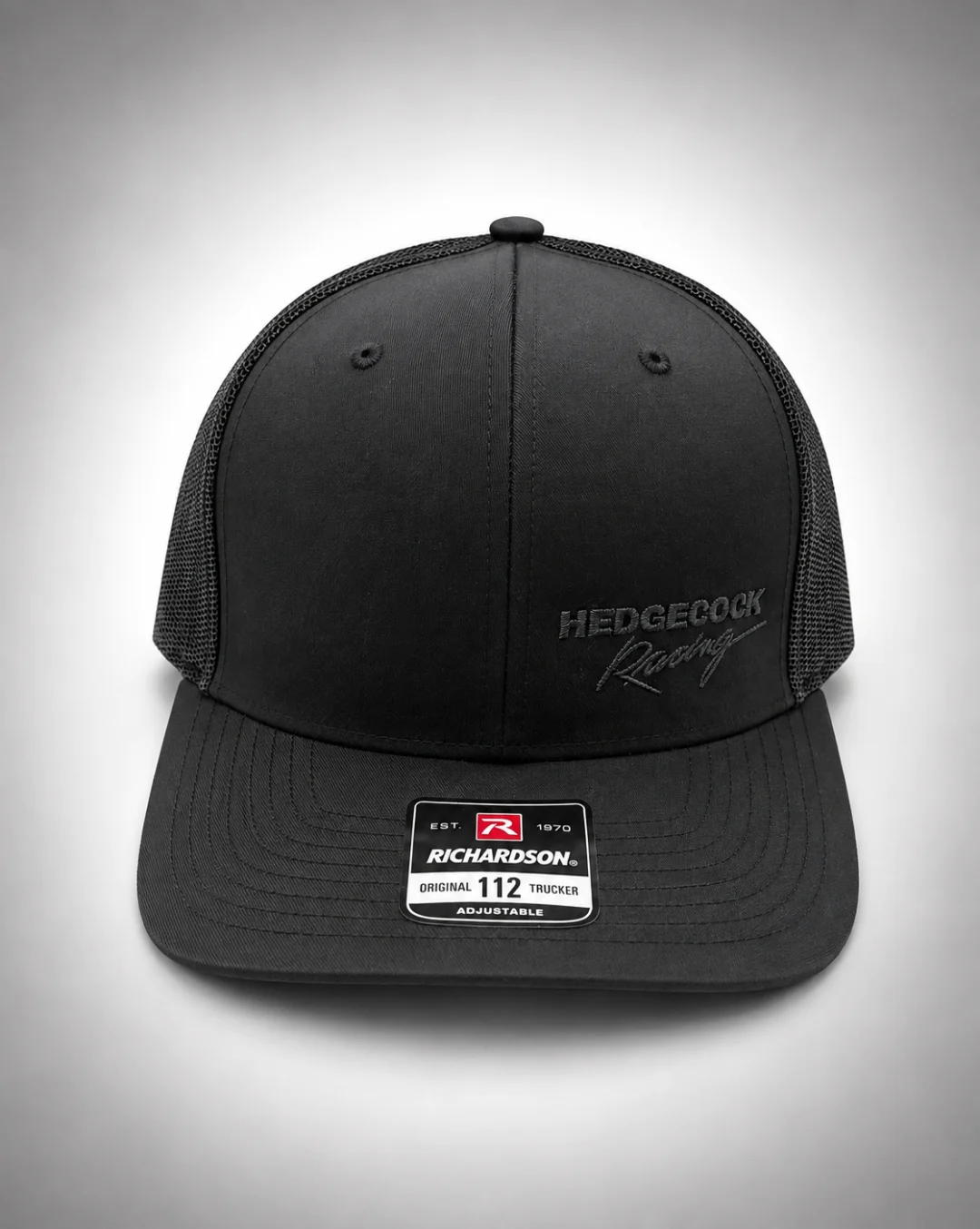 112 trucker hat with a white background
